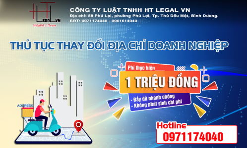 Chuyên dịch vụ thay đổi địa chỉ công ty rẻ và nhanh